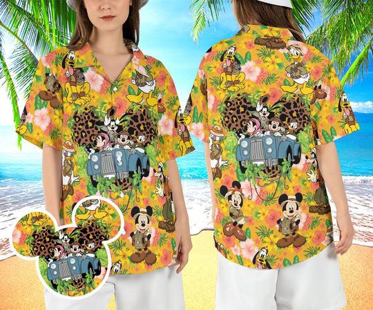 Disneyland Safari Hawaiian Shirt, Animal Kingdom Hawaii Shirt