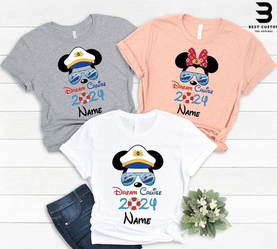 Dream Cruise 2024 Shirt,  Disney Vacation Shirt, Disney Trip Shirt, Disney Cruise Matching Shirt