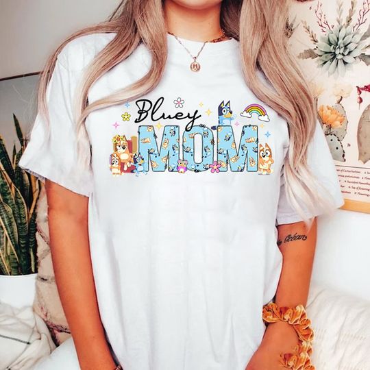 BlueyDad Mum Dance T-Shirt | Chilli Heeler Shirt | BlueyDad Mom Chilli Heeler