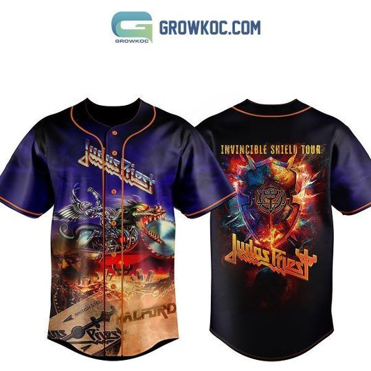 Judas Priest Invincible Shield Tour Baseball Jersey