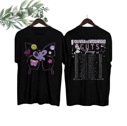 Olivia Rodrigo Guts Tour 2024 Shirt, Olivia Rodrigo Double Sided Shirt