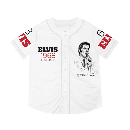 The King Rock And Roll Elvis Presley Baseball Jersey