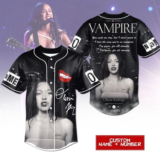 Personalized Olivia Rodrigo Guts Tour 2024 Baseball Jersey