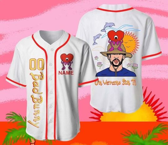 Personalized Bad Bunny Baseball Jersey