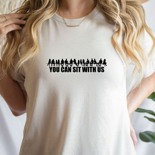 Christian Shirt, Jesus Line Art Shirt, You Can Sit With Us Shirt