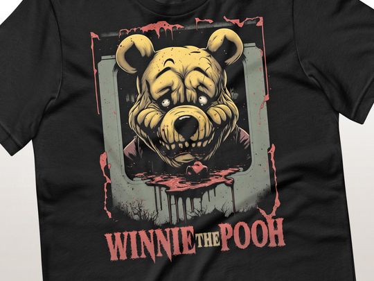 Discover Horror Winnie The Pooh T-Shirt | Blood And The Taste Of Honey