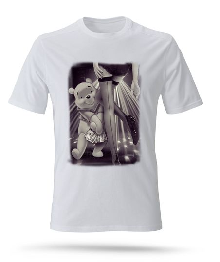 Men's Winnie The Pooh Party Funny Birthday Nameday Gift loose fit T-shirt