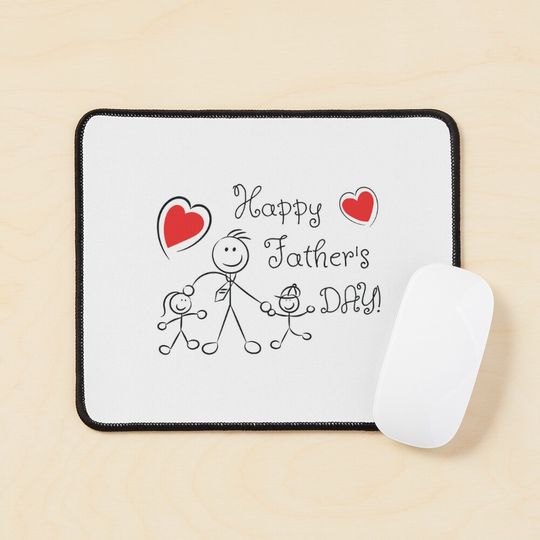 Discover HAPPY FATHER'S DAY Mouse Pad, gift for dad