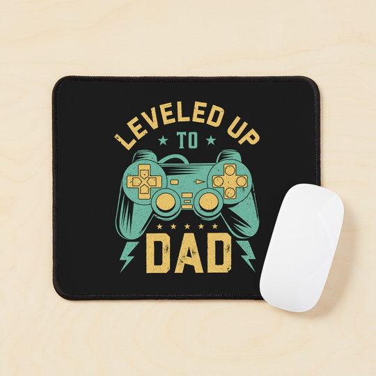 Discover Level up to Dad Gamer Video Games Mouse Pad