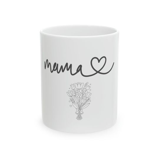 Discover Mother's Day mug Mom-themed cup Floral drinkware May coffee mug Unique ceramic drinkware Vibrant mom coffee cup ovelty mom print cup