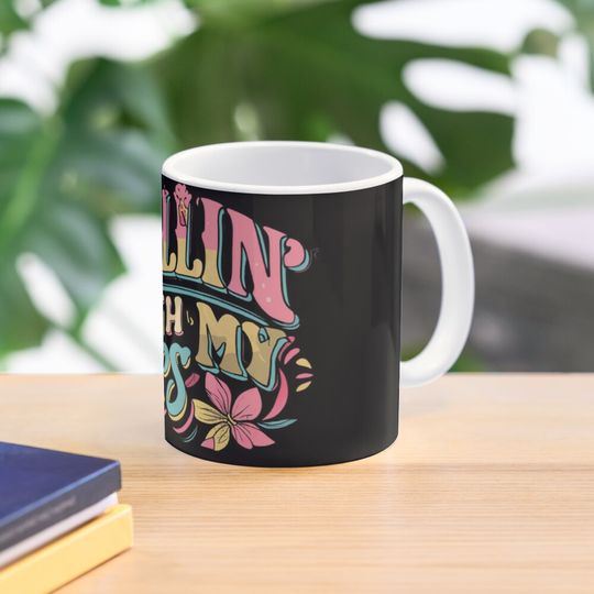 Discover Chillin' With My Peeps - Funny Typography  Coffee Mug