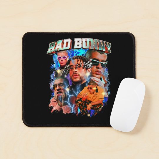Bad Bunny Mouse Pad, Bad Bunny Merch