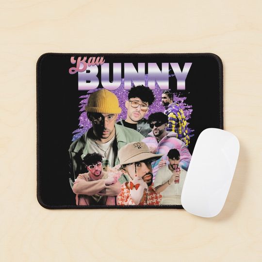 Bad Bunny Mouse Pad, Bad Bunny Merch