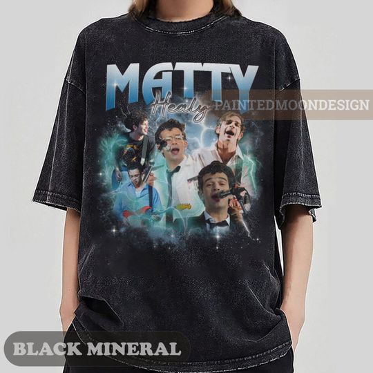 Discover Matty Healy Vintage Graphic 90s Tshirt, Pop Rock band T Shirt