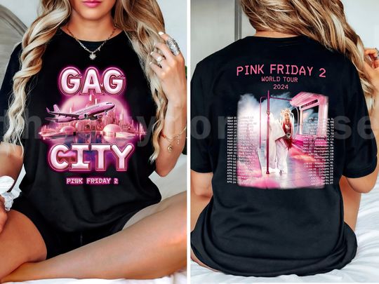 Discover Nicki Minaj Shirt,icki Minaj Pink Friday 2 Tour Kids Shirt,Gag City Shirt