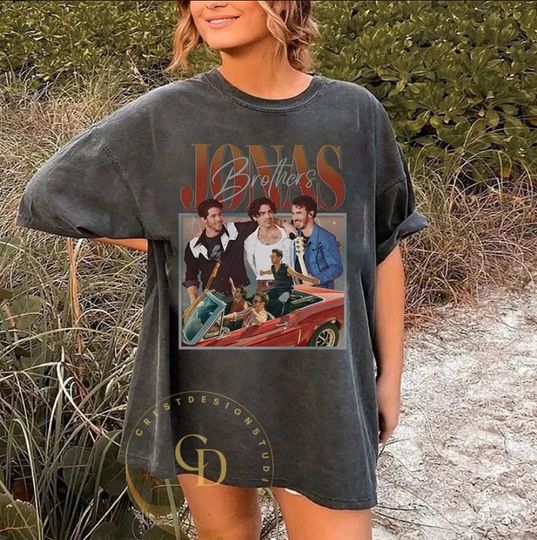 Jonas Brothers Vintage Shirt/ Jonas Five Albums One Night Tour Shirt