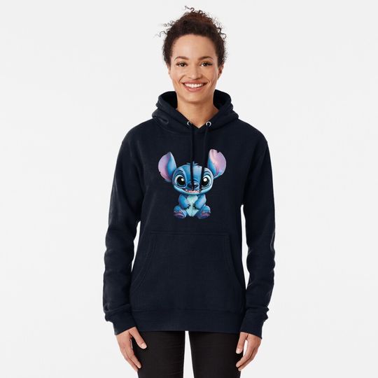 Lilo and Stich Pullover Hoodie, Disney Stitch Hoodie, Stitch Ohana Means Family Hoodie
