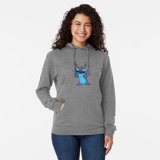 Reindeer Stitch Hoodie, Disney Stitch Hoodie, Stitch Ohana Means Family Hoodie
