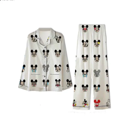 Disney Funny Mickey Mouse Head Pajamas Set