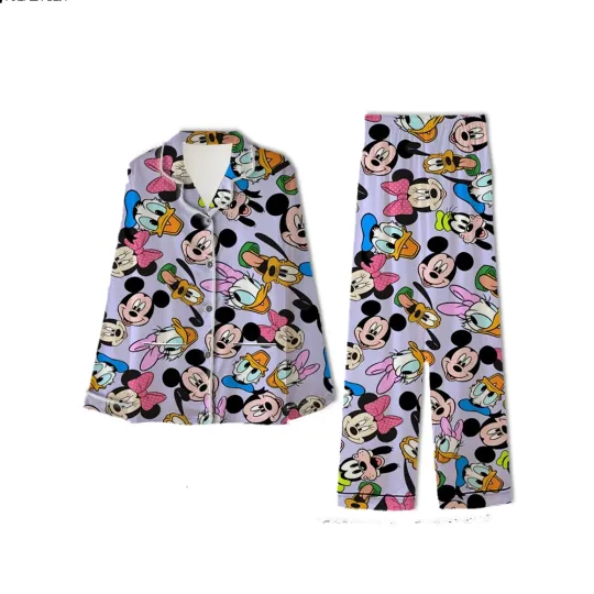 Disney Mickey and Friends Head Pajamas Set