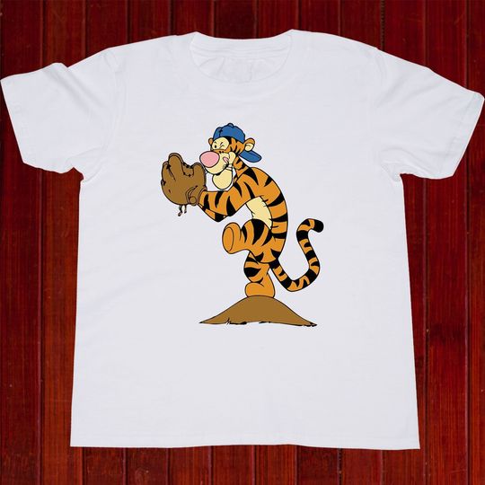 Discover Baseball Tigger T-shirt, Disney Tigger T-shirt