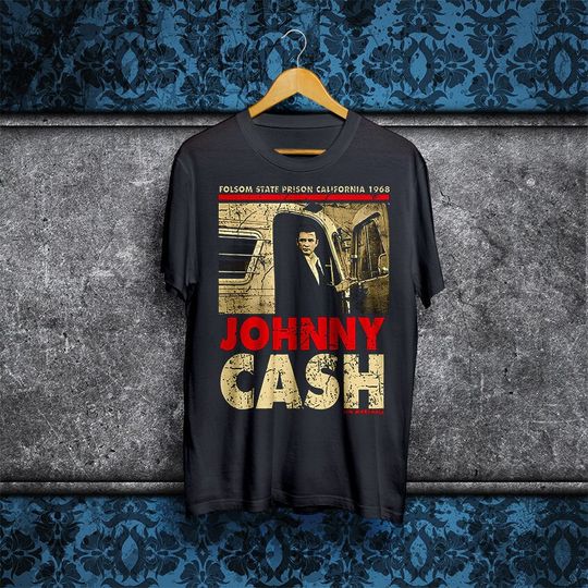 Johnny Cash T Shirt, Folsom State Prison, Country Music