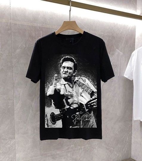 JOHNNY CASH T Shirt Tee Tshirt Shirt 1980s Rock Vintage