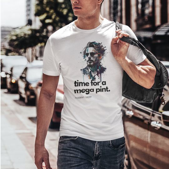 Johnny Depp Shirt Justice for Johnny Funny Mega