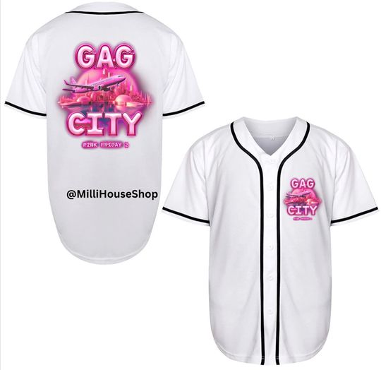 Discover Pink City 2 Baseball Jersey