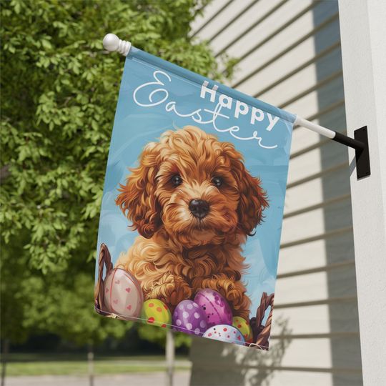 Discover Happy Easter Dog house flag, Easter Day  Decorations