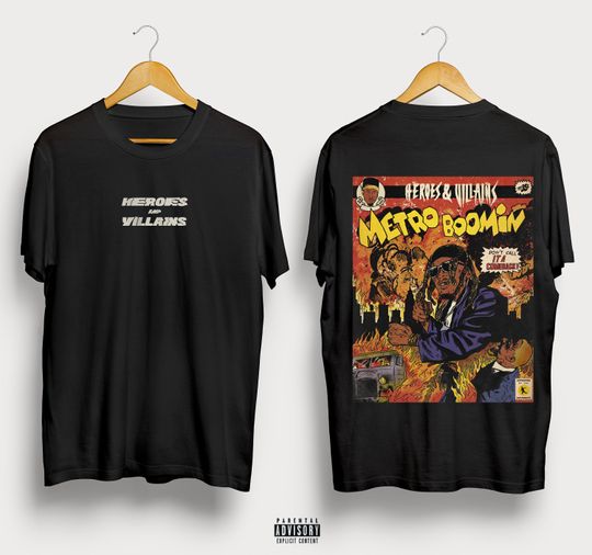 Heroes and Villains comic T-Shirts / Metro Boomin
