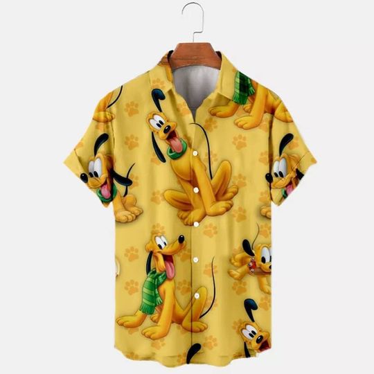 Disney Pluto Hawaiian Shirt, Vacation Gifts Ideas