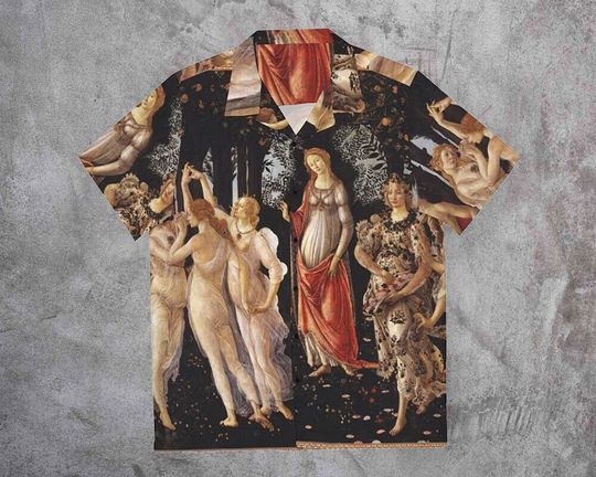 Botticelli Hawaiian Shirt- The Spring Hawaiian Shirt