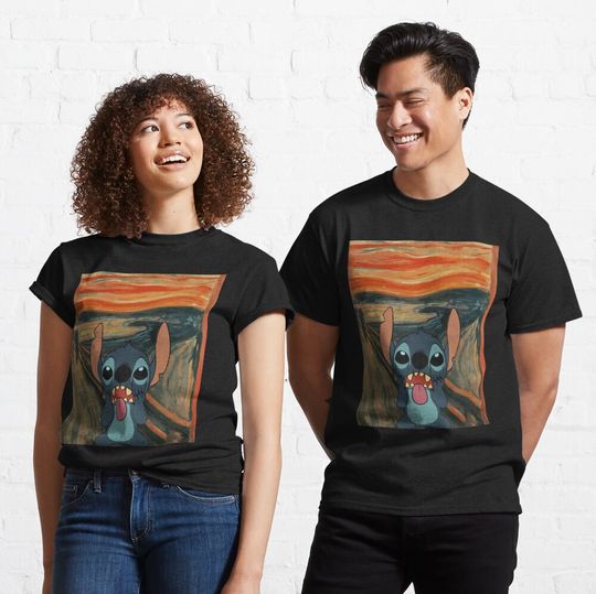 Discover Stitch / Munch Mashup Classic T-Shirt