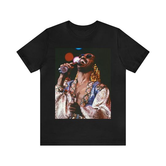 Stevie Wonder Retro Aesthetic 70s 80s Vintage Inspired T-Shirt