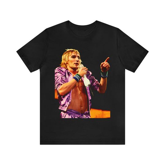 Rod Stewart Retro Aesthetic 70s Music T-Shirt