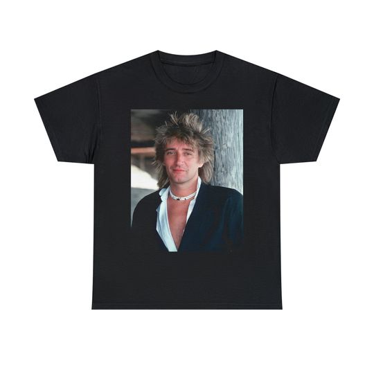 Rod Stewart Retro Aesthetic Unisex 70s Music T-Shirt, Vintage Bootleg Minimal Graphic T-Shirt, 80s 90s Pop Merch Shirt, Retro Gift For Fans