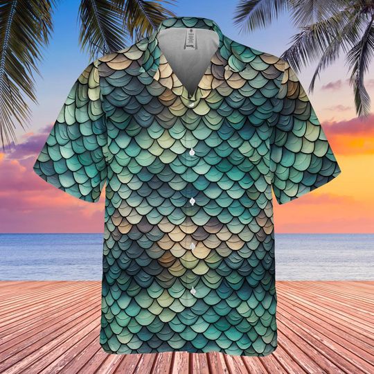 Snakeskin Hawaiian Shirt Men - Unisex Aloha Shirt