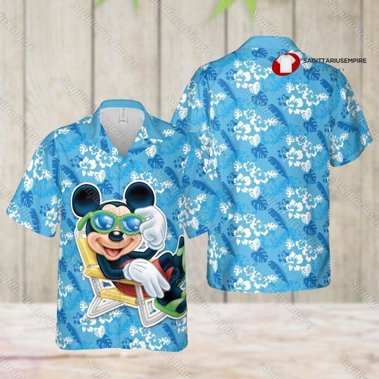Discover Mickey Shirt, Mickey Hawaiian Shirt, Mickey Mouse Aloha Shirt