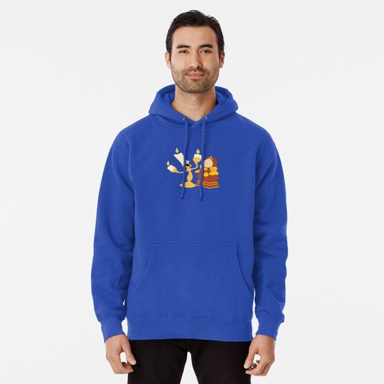 Discover A talking clock and his singing candlestick Pullover Hoodie
