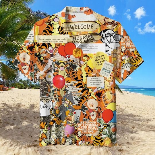 Disney Tigger from Winnie the Pooh Hawaiian Shirt