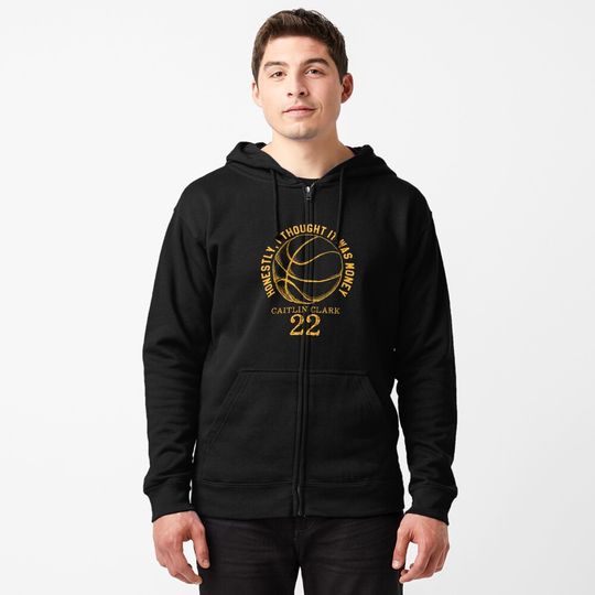 Caitlin Clark 22 Zipped Hoodie