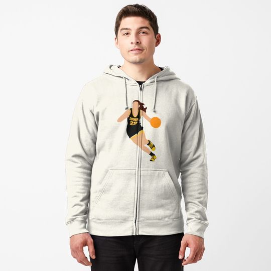 Caitlin Clark Iowa 22 March Madness Zipped Hoodie
