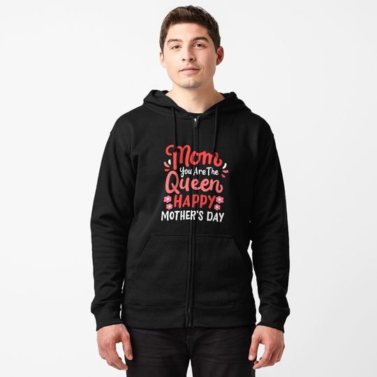 Discover Happy Mother's Day Mom Mama Mother's Day Zipped Hoodie