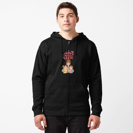 Discover Happy Mother's Day Zipped Hoodie