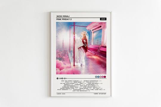 Discover Nicki Minaj - Pink Friday 2 Album Poster / Album Cover Poster