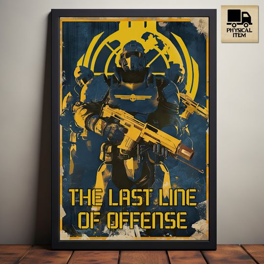 The Last Line of Offense, Helldivers 2 Inspired Poster