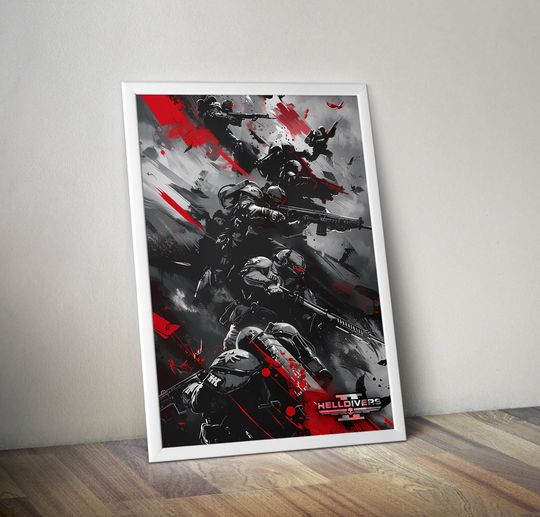 Helldivers 2 Artwork Poster | Indie Game Poster | Gaming Poster