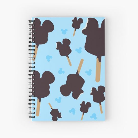 Discover Mickey Premium Bar Pattern Disney Spiral Notebook