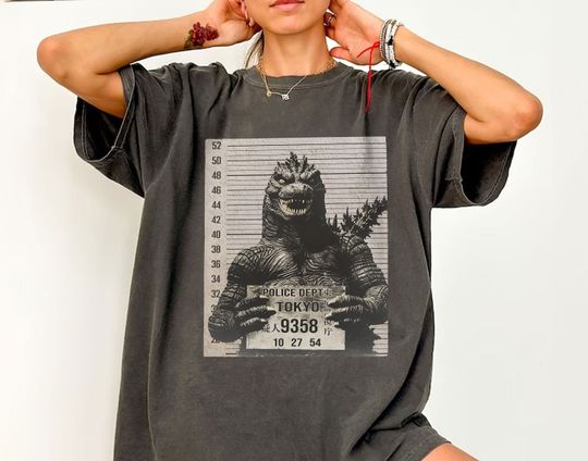 Funny god zilla Mugshot Shirts, King of Monsters god zilla Shirt